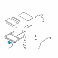 OEM 2011 Hyundai Genesis Coupe Motor Assembly-Sunroof Diagram - 81631-2M000