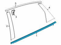 OEM 2022 Honda Civic MOLDING, L- RR- DOOR Diagram - 72950-T20-A01