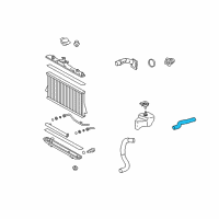 OEM 2009 Toyota Venza Upper Hose Diagram - 16571-36050