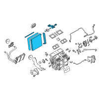 OEM Infiniti Q50 EVAPORATOR ASSY-FRONT Diagram - 27280-6HN0A