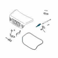 OEM 2008 Kia Amanti Hinge Assembly-Trunk Lid Diagram - 792103F000