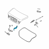 OEM Kia Trunk Key Sub Set Diagram - 812503FD00