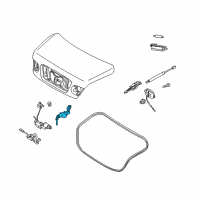 OEM 2004 Kia Amanti Trunk Key Sub Set Diagram - 812503FD00