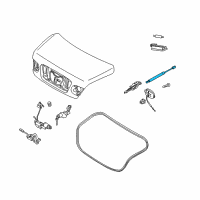 OEM 2005 Kia Amanti LIFTER Assembly-Rear Diagram - 817713F002