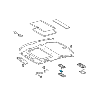 OEM 2004 Toyota Celica Sunroof Switch Diagram - 84862-13010-B3