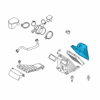 OEM 2012 Hyundai Santa Fe Cover-Air Cleaner Diagram - 28111-2P100