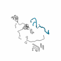 OEM 2005 Hyundai Tucson Hose Assembly-Power Steering Oil Pressure Diagram - 57510-2E101