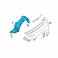 OEM Nissan Maxima PROTCT Front Fender R Diagram - 63842-ZX70A