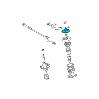 OEM 2003 Toyota Corolla Strut Mount Diagram - 48609-02120