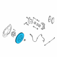 OEM Nissan Sentra Rotor-Disc Brake, Front Diagram - 40206-ET02C