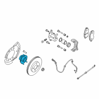 OEM 2008 Nissan Rogue Hub Assembly Road Wheel Diagram - 40202-JG01A