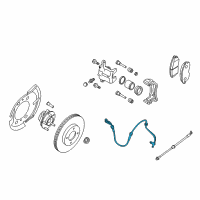 OEM Nissan Sensor Assembly-Anti SKID, Front LH Diagram - 47911-ZT00A