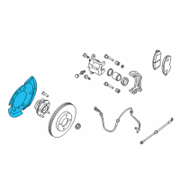 OEM 2009 Nissan Versa Plate-BAFFLE Diagram - 41151-ZW80B