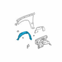 OEM 1998 Toyota Tacoma Splash Shield Diagram - 53875-04041