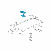 OEM 2009 Hummer H3 Lamp, Dome Diagram - 15113878