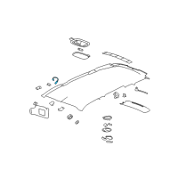 OEM 2007 Chevrolet HHR Lamp Asm-Front Floor Console Flood Diagram - 15237187