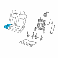 OEM 2010 Dodge Journey Seat Cushion Foam Diagram - 68039195AA