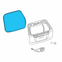 OEM 2015 Toyota Prius V Lift Gate Weatherstrip Diagram - 67881-47030