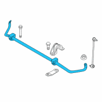 OEM 2012 BMW 750Li xDrive Stabilizer Front With Rubber Mounting Diagram - 31-35-6-786-407