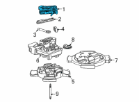 OEM 2021 Chevrolet Trailblazer Spare Tire Tool Kit Diagram - 42743995