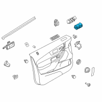 OEM Ford Edge Window Switch Diagram - BT4Z-14529-AA