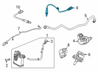 OEM 2020 Buick Encore GX Upper Oxygen Sensor Diagram - 55506886