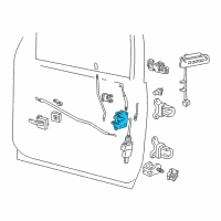 OEM 1997 Ford Explorer Latch Assembly Diagram - 6L5Z-7821812-C