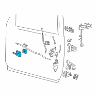 OEM 2004 Ford Explorer Sport Trac Handle Diagram - 3L2Z-7821819-AAA