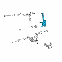 OEM Toyota Sequoia Knuckle Diagram - 43212-0C012