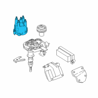 OEM 1990 Jeep Cherokee Cap-Distributor Diagram - 5142593AA