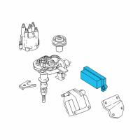 OEM 1998 Jeep Cherokee Powertrain Control Module Diagram - 56041621AE