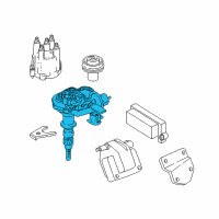 OEM 1996 Jeep Cherokee DISTRIBTR-Engine Diagram - 56027027AC