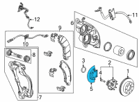 OEM 2021 Chevrolet Silverado 2500 HD Splash Shield Diagram - 84080137