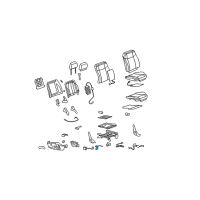 OEM 2009 Hummer H3 Lumbar Switch Diagram - 25810336