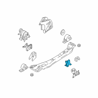 OEM 2004 Nissan Sentra Engine Mounting Bracket, Left Diagram - 11253-AU400