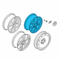 OEM BMW X2 Disc Wheel, Light Alloy, Orbitgrey Diagram - 36-10-8-009-759