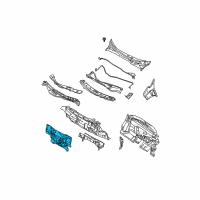 OEM 2006 Nissan Quest INSULATOR-Dash Lower, Front Diagram - 67810-CK000