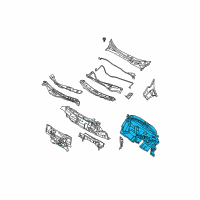 OEM 2007 Nissan Quest Insulator-Dash Lower Diagram - 67900-ZM70A