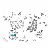 OEM 2010 Toyota Land Cruiser Seat Cushion Heater Diagram - 87510-60400