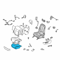 OEM 2011 Toyota Land Cruiser Seat Cushion Pad Diagram - 71502-60190