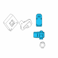 OEM 2013 Acura ZDX Sensor Assembly, Parking (Graphite Luster Metallic) Diagram - 39680-TL0-G01B2