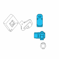 OEM 2011 Honda Pilot Sensor Assembly, Parking (Crystal Black Pearl) Diagram - 39680-TL0-G01ZD