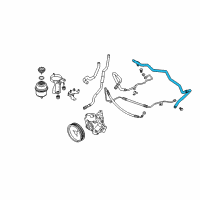 OEM 2009 BMW 650i Suction Hose Diagram - 32-41-6-850-879