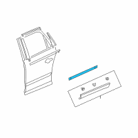 OEM 2007 Saturn Outlook Side Molding Diagram - 22777230