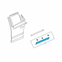 OEM Chevrolet Traverse Lower Molding Diagram - 22923499