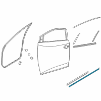 OEM 2018 Nissan Murano Seal-Front Door PARTING RH Diagram - 80838-5AA1B