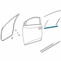OEM 2015 Nissan Murano Seal Assy-Front Door Inside RH Diagram - 80834-5AA0B