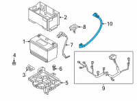 OEM 2021 Hyundai Santa Fe Wiring Assembly-T/M Gnd Diagram - 91862-S2510