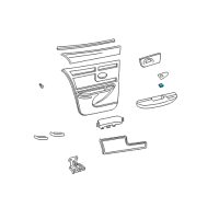 OEM 1998 Buick Regal Switch Asm-Side Window Diagram - 10256582