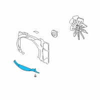 OEM 2003 Lincoln Navigator Lower Shroud Diagram - 2L1Z-8146-BB